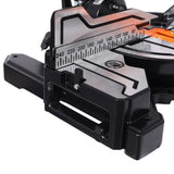 10 Inch Dual Bevel Double Speed Sliding Miter Saw with LED 48T Blade and Extension Table, 3.5x13 Inch Cutting Capacity - Fab Heavy Parts