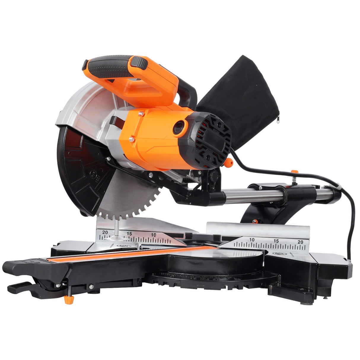 10 Inch Single Bevel Double Speed Sliding Miter Saw 48T Blade 3.5x13 Inch Cutting Capacity ETL Certificate - Fab Heavy Parts