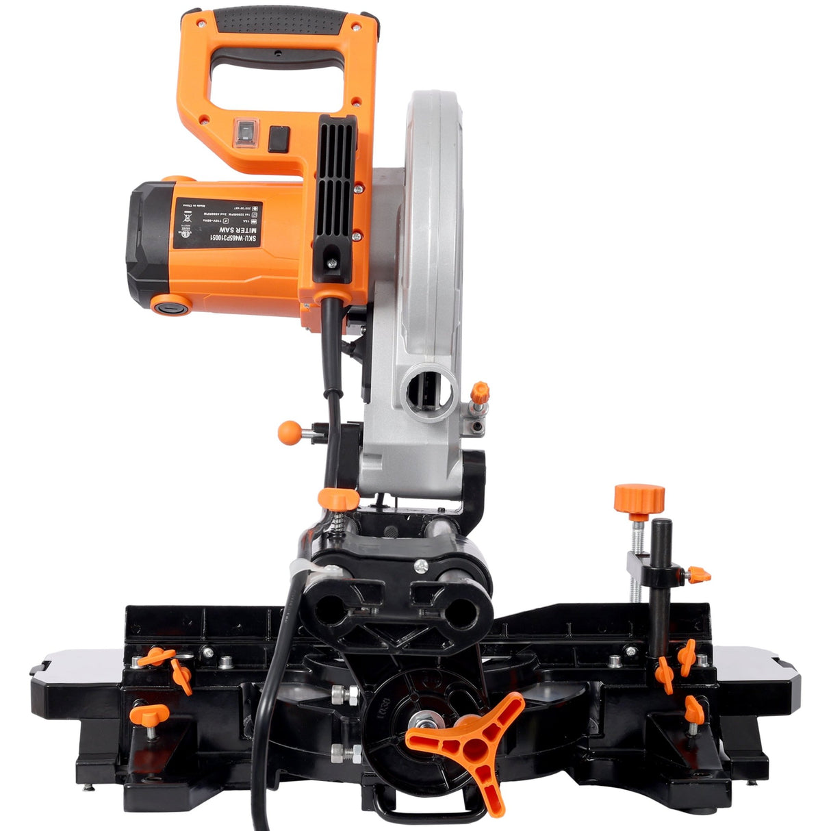 10 Inch Single Bevel Double Speed Sliding Miter Saw 48T Blade 3.5x13 Inch Cutting Capacity ETL Certificate - Fab Heavy Parts