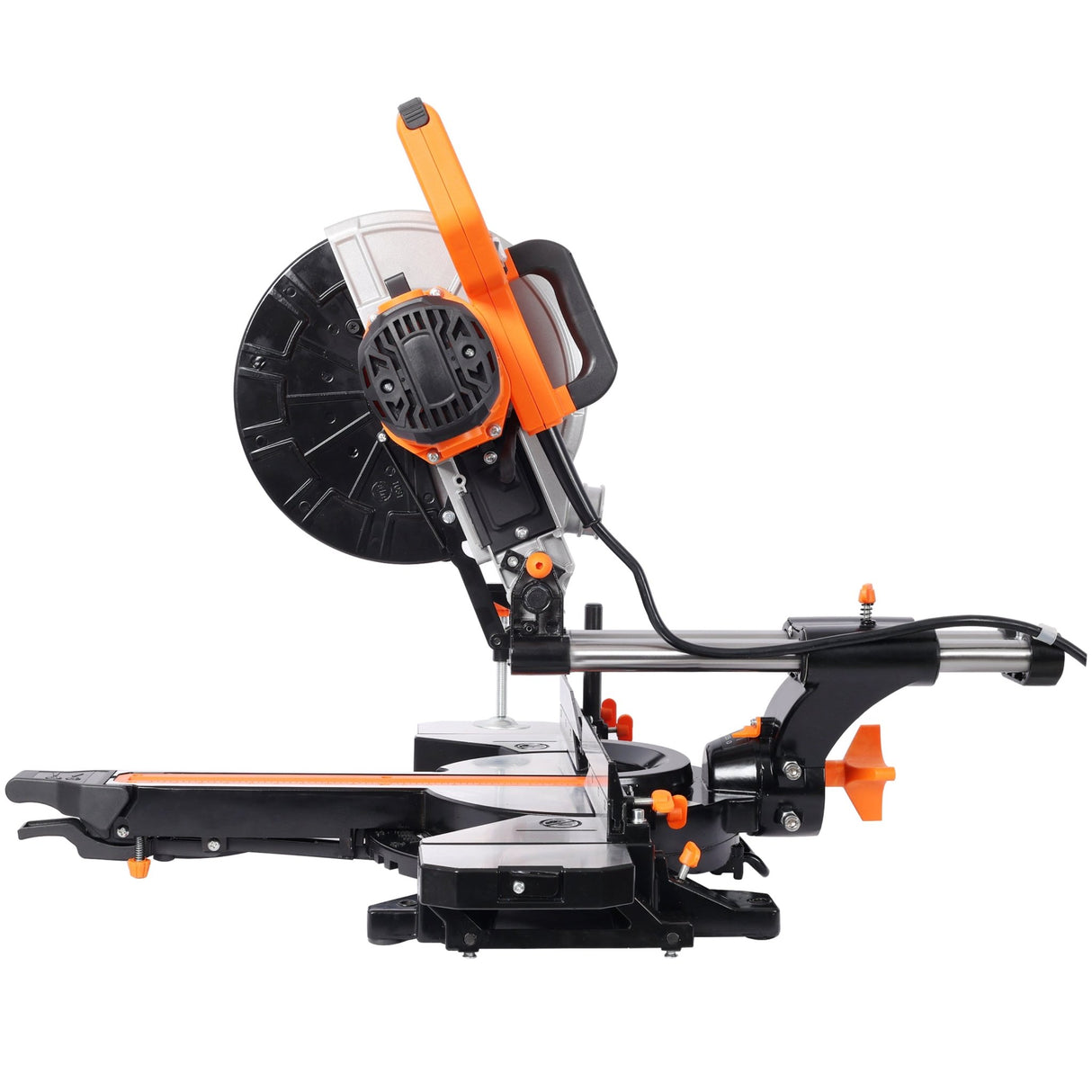 10 Inch Single Bevel Double Speed Sliding Miter Saw 48T Blade 3.5x13 Inch Cutting Capacity ETL Certificate - Fab Heavy Parts