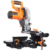 10 Inch Single Bevel Double Speed Sliding Miter Saw 48T Blade 3.5x13 Inch Cutting Capacity ETL Certificate - Fab Heavy Parts