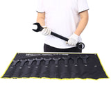 10 PCS Metric Jumbo Combination Wrench Set Extra Large Black - Oxide 34 36 38 41 42 44 45 46 48 50mm with Pouch - Fab Heavy Parts