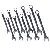 10 PCS Metric Jumbo Combination Wrench Set Extra Large Black - Oxide 34 36 38 41 42 44 45 46 48 50mm with Pouch - Fab Heavy Parts