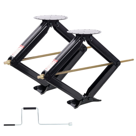 10,000 lbs RV Scissor Jacks 30 in RV Stabilizer Leveling Scissor Jacks, Set of 2 - Fab Heavy Parts