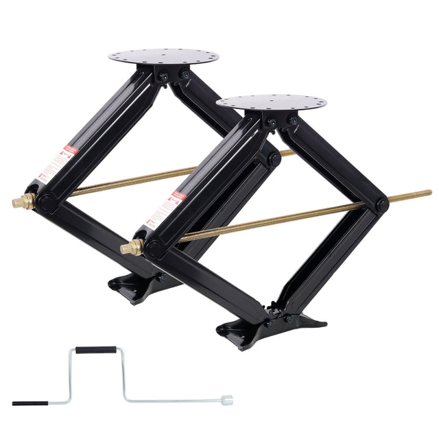 10,000 lbs RV Scissor Jacks 30 in RV Stabilizer Leveling Scissor Jacks, Set of 2 - Fab Heavy Parts