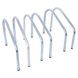 3 Bikes Floor Bike Stand Parking Rack 22-28" Wheel Max Tire Width 2.15" Galvanization