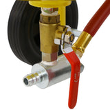 10Gal Pot Sandblaster 125 Psi Pressure Sand Blasting Complete Kit - Yellow - Fab Heavy Parts