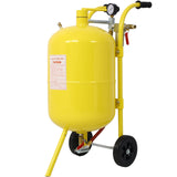 10Gal Pot Sandblaster 125 Psi Pressure Sand Blasting Complete Kit - Yellow - Fab Heavy Parts