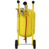 10Gal Pot Sandblaster 125 Psi Pressure Sand Blasting Complete Kit - Yellow - Fab Heavy Parts