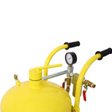 10Gal Pot Sandblaster 125 Psi Pressure Sand Blasting Complete Kit - Yellow - Fab Heavy Parts