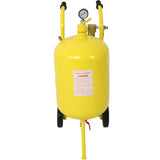 10Gal Pot Sandblaster 125 Psi Pressure Sand Blasting Complete Kit - Yellow - Fab Heavy Parts