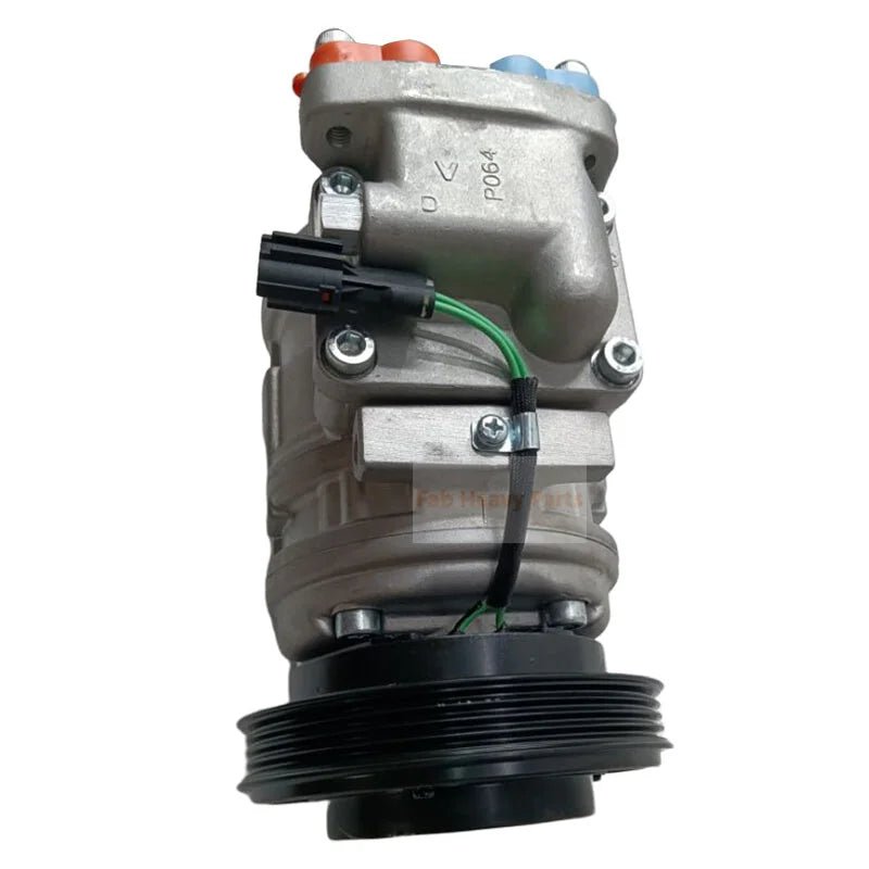 10PA15C A/C Compressor 1K191 - 6013B Fits for Doosan Daewoo Excavator DX300LC DX480LC Wheel Loader DL200 MEGA250V - Fab Heavy Parts