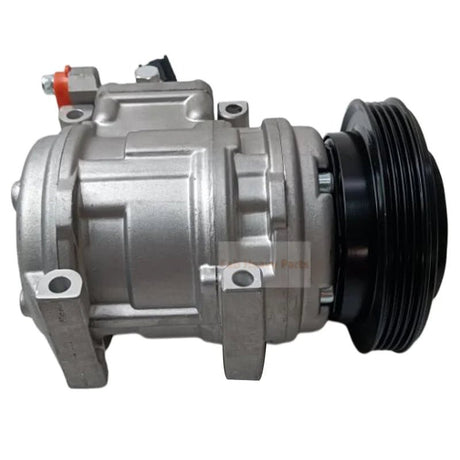 10PA15C A/C Compressor 1K191 - 6013B Fits for Doosan Daewoo Excavator DX300LC DX480LC Wheel Loader DL200 MEGA250V - Fab Heavy Parts