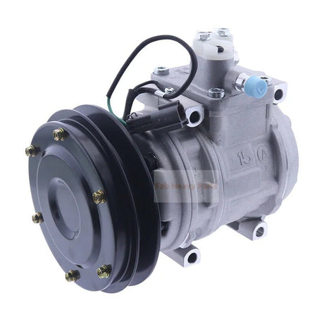 10PA15C A/C Compressor 20Y - 979 - 8130 Fits for Komatsu PC1800 - 6 WA380 - DZ - 3 D41E - 6 D41P - 6 D41PF - 6 D61E - 12 D61EX - 12 D61PX - 12 D68ESS - 12 - Fab Heavy Parts