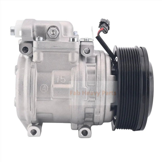 10PA15C A/C Compressor 3L071 - 0059 400102 - 00381 Fits for Doosan Daewoo DX225 DX340LC - Fab Heavy Parts