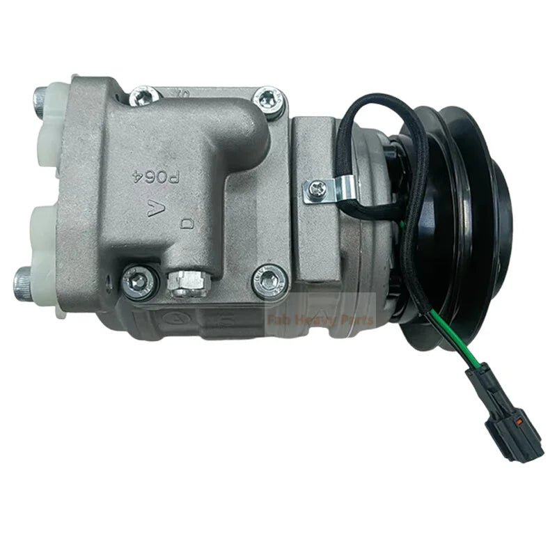 10PA15C A/C Compressor 4208 - 6018A Fits for Doosan Daewoo Wheel Loader DL160 DL300 - 3 DL350 - 3 DL400 DL420 DL450 - Fab Heavy Parts