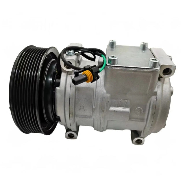 10PA17C 24V A/C Compressor AT172975 for John Deere Engine 4045 6068 6081 6090 Harvester 1070D 1170E 1270G 1470G 753G 759G - Fab Heavy Parts