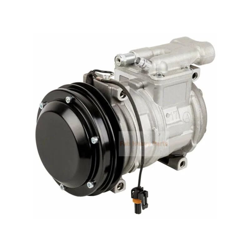 10PA17C A/C Compressor 447100 - 3831 Fits for John Deere Loader 300D 310D 315D 410D 510D 710D 544G 624G 644G - Fab Heavy Parts