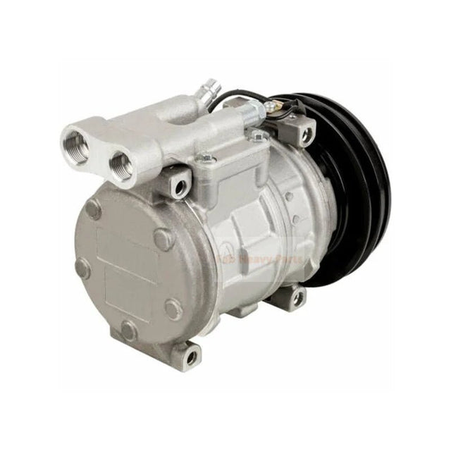 10PA17C A/C Compressor 447100 - 3831 Fits for John Deere Loader 300D 310D 315D 410D 510D 710D 544G 624G 644G - Fab Heavy Parts