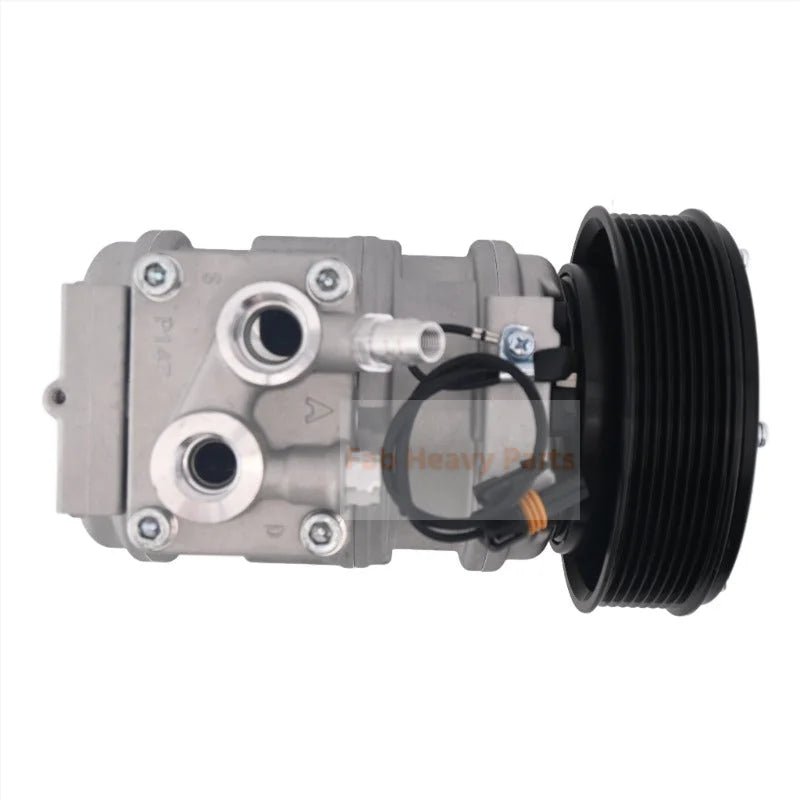 10PA17C A/C Compressor  447180 - 8180 Fits for John Deere Loader 260 280 310G 410G - Fab Heavy Parts