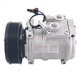 10PA17C A/C Compressor  447180 - 8180 Fits for John Deere Loader 260 280 310G 410G - Fab Heavy Parts