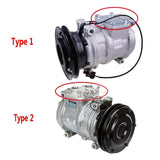 10PA17C A/C Compressor RE64024 Fits for John Deere Tractor 5055E 5065E 5075E 5200 5210 5220 5310 5320N 5400 5500 - Fab Heavy Parts