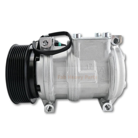 10PA17C A/C Compressor SE501820 SE503061 Fits for John Deere Loader 444J 544J 624H 624J 844J 844K 744H 744J 824J - Fab Heavy Parts