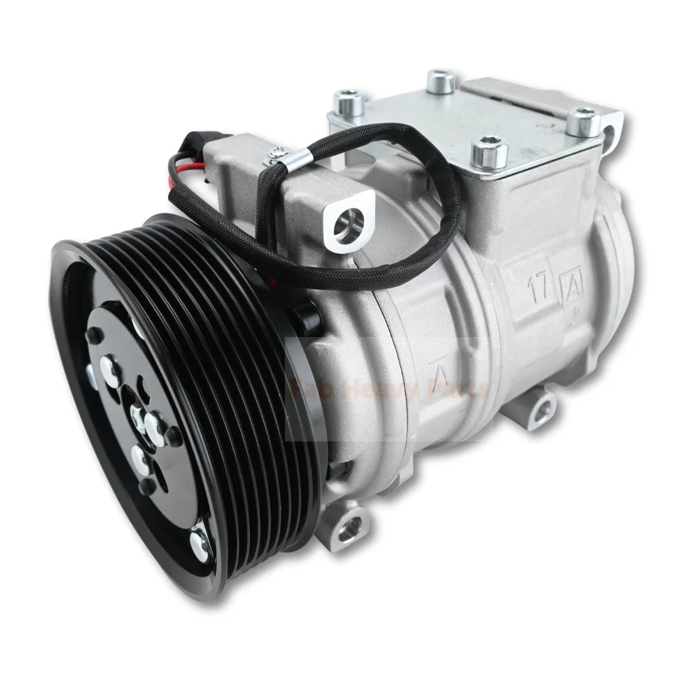 10PA17C A/C Compressor SE501820 SE503061 Fits for John Deere Loader 444J 544J 624H 624J 844J 844K 744H 744J 824J - Fab Heavy Parts
