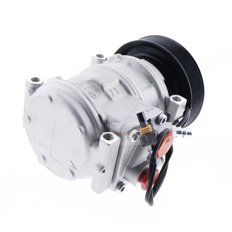 10PA17C A/C Compressor SE502835 Fits for John Deere Loader 444H 544H 624H 644H 644J 724J 444J 544J 624J - Fab Heavy Parts