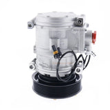 10PA17C A/C Compressor SE502835 Fits for John Deere Loader 444H 544H 624H 644H 644J 724J 444J 544J 624J - Fab Heavy Parts