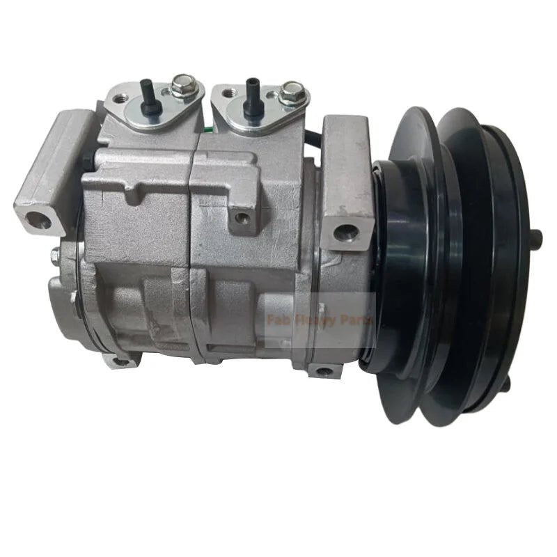 10S13C A/C Compressor 4709228 Fits for Hitachi Excavator ZX470 - 5G ZX670LC - 5B ZX870 - 5G - Fab Heavy Parts