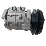 10S13C A/C Compressor 4709228 Fits for Hitachi Excavator ZX470 - 5G ZX670LC - 5B ZX870 - 5G - Fab Heavy Parts