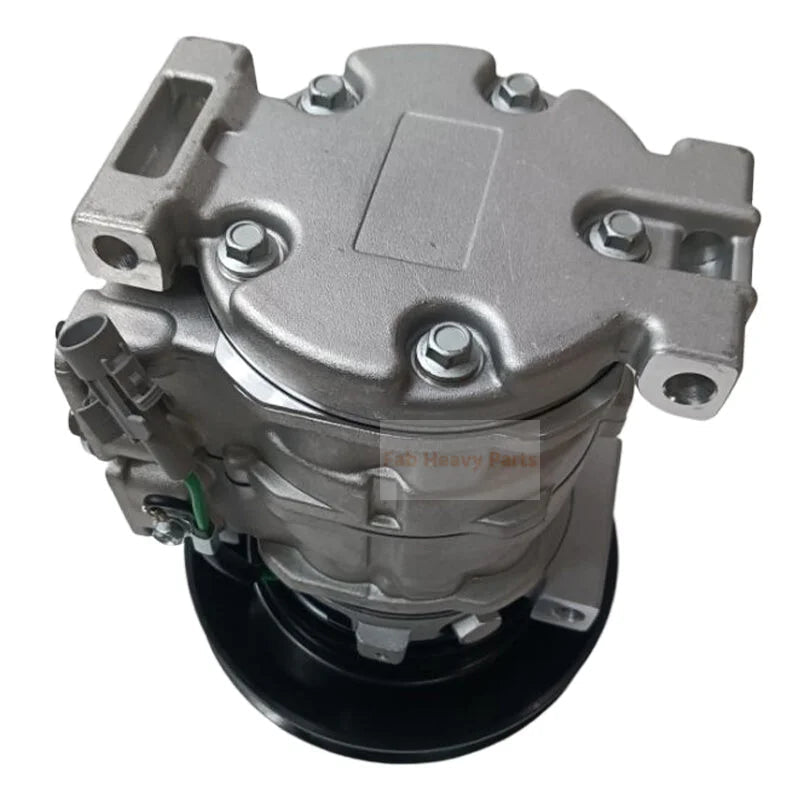 10S13C A/C Compressor 4709228 Fits for Hitachi Excavator ZX470 - 5G ZX670LC - 5B ZX870 - 5G - Fab Heavy Parts