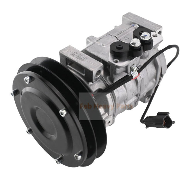 10S13C A/C Compressor 4709228 Fits for John Deere Excavator 470GLC 670GLC 870GLC 350GLC - Fab Heavy Parts