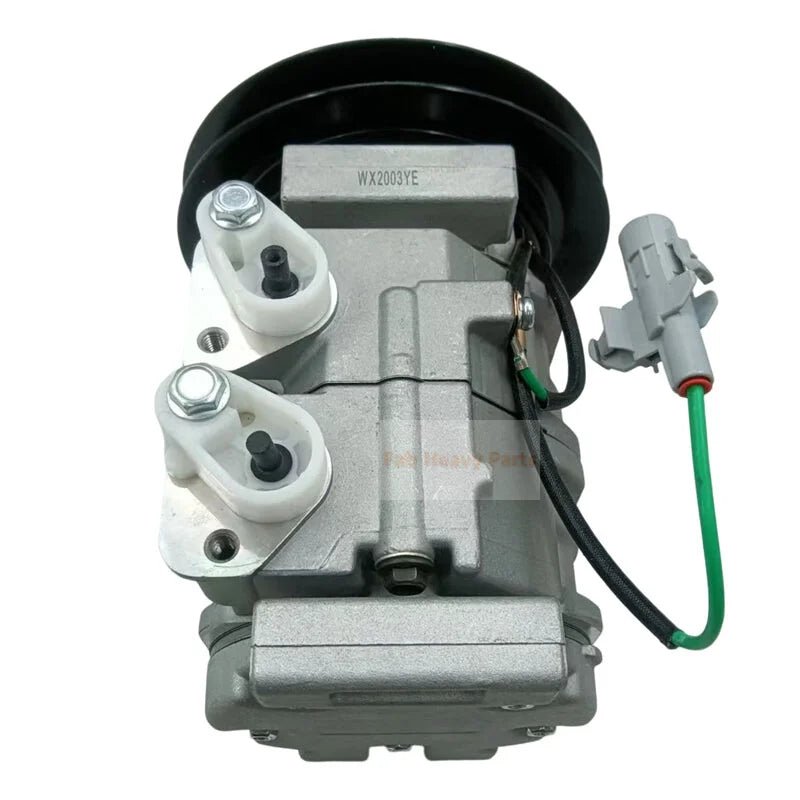 10S13C A/C Compressor 4721999 Fits for Hitachi Excavator ZX200 - 5G ZX250LCH - 5G ZX330 - 5G ZX350LC - 5B - Fab Heavy Parts