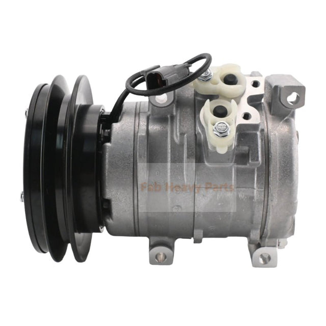 10S15C A/C Compressor 20Y - 810 - 1260 Fits for Komatsu Excavator PC220 - 8 PC270 - 8 PC290 PC300 - 8 PC350 - 8 PC400 - 8 - Fab Heavy Parts