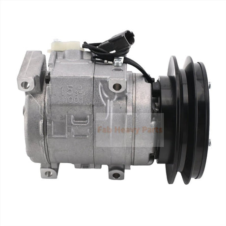 10S15C Air Conditioning Compressor 418 - S62 - 3160 Fits for Komatsu Wheel Loader WA100 - 5 WA150 - 5 WA200 - 5 WA250 - 5 WA270 - 5 WA320 - 5 - Fab Heavy Parts
