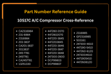 10S17C A/C Compressor 231-6984 2316984 Fits for Caterpillar CAT Engine 3054 3054T 3064 3066 3126 Excavator 312C 315C 318C 320C 322C 307D 313D - Fab Heavy Parts