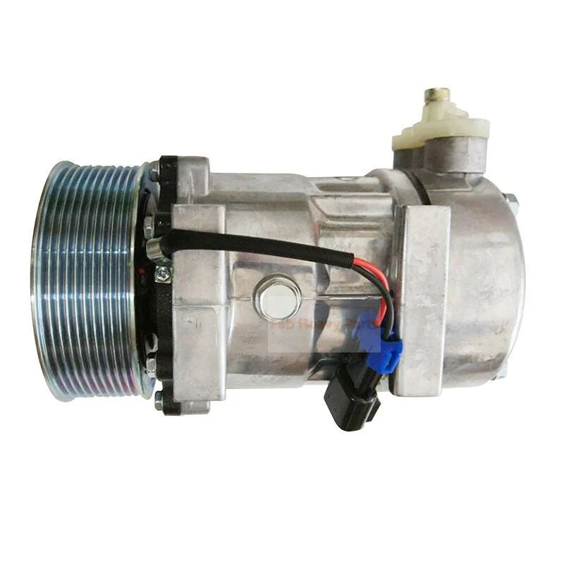 10S17C A/C Compressor 400102 - 00260 Fits for Doosan Excavator DX300LC - 5 DX350LC - 5 DX380LC - 5 DX420LC - 5 - Fab Heavy Parts