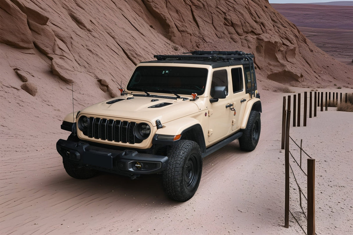 10th Anniversary Engine Hood For Jeep Wrangler JL 2018+ and Jeep Gladiator JT 2018+ (Not Fit for JL 392 and JT Mojave) - Fab Heavy Parts