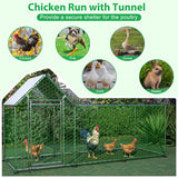 10x3FT Metal Chicken Coop with Cover - Fab Heavy Parts
