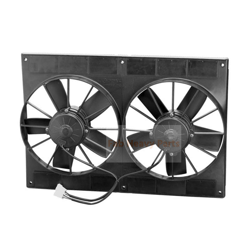 11" Dual Paddle Blade High Performance Fan 30102052 2VA06-AP70/LL-37A - Fab Heavy Parts
