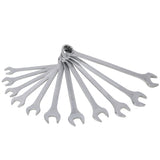 11 PCS Metric Jumbo Combination Wrench Set Extra Large, MM 34, 35, 36, 38, 40, 41, 42, 44, 46, 48, 50mm - Chrome Plated - Fab Heavy Parts