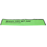 11 PCS SAE Jumbo Combination Wrench Set Extra Large SAE 1-5/16", 1-3/8", 1-7/16", 1-1/2", 1-9/16", 1-5/8", 1-11/16", 1-3/4", 1-13/16", 1-7/8", 2" Chrome Plated - Fab Heavy Parts