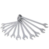 11 PCS SAE Jumbo Combination Wrench Set Extra Large SAE 1-5/16", 1-3/8", 1-7/16", 1-1/2", 1-9/16", 1-5/8", 1-11/16", 1-3/4", 1-13/16", 1-7/8", 2" Chrome Plated - Fab Heavy Parts
