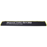 11 Piece Jumbo Combination Wrench Set Metric 1 - 5/16'' to 2'' Black Oxide with Pouch - Fab Heavy Parts