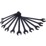 11 Piece Jumbo Combination Wrench Set Metric 1 - 5/16'' to 2'' Black Oxide with Pouch - Fab Heavy Parts