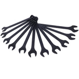 11 Piece Jumbo Combination Wrench Set SAE 1 - 5/16'' to 2'' Black Oxide with Pouch - Fab Heavy Parts