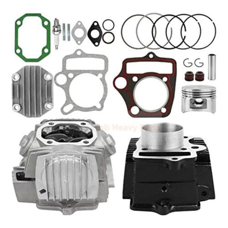 110cc w/ Spark Plug Cylinder Head Rebuild Kit for 4 Stroke ATV Dirt Bike Go Kart - Fab Heavy Parts