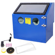110L Bench Top Sandblast Cabinet with Heavy Steel Construction and Built - in Blast Gloves for No Sand Leakage Bright LED Lighting System - Fab Heavy Parts